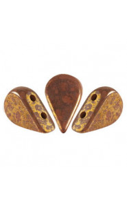 Les perles par Puca® Amos beads Opaque choco bronze 13600/15496